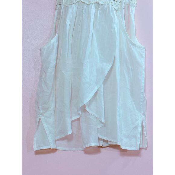 Free people Button Front Sleeveless Blouse in White Size XS - Picture 4 of 8